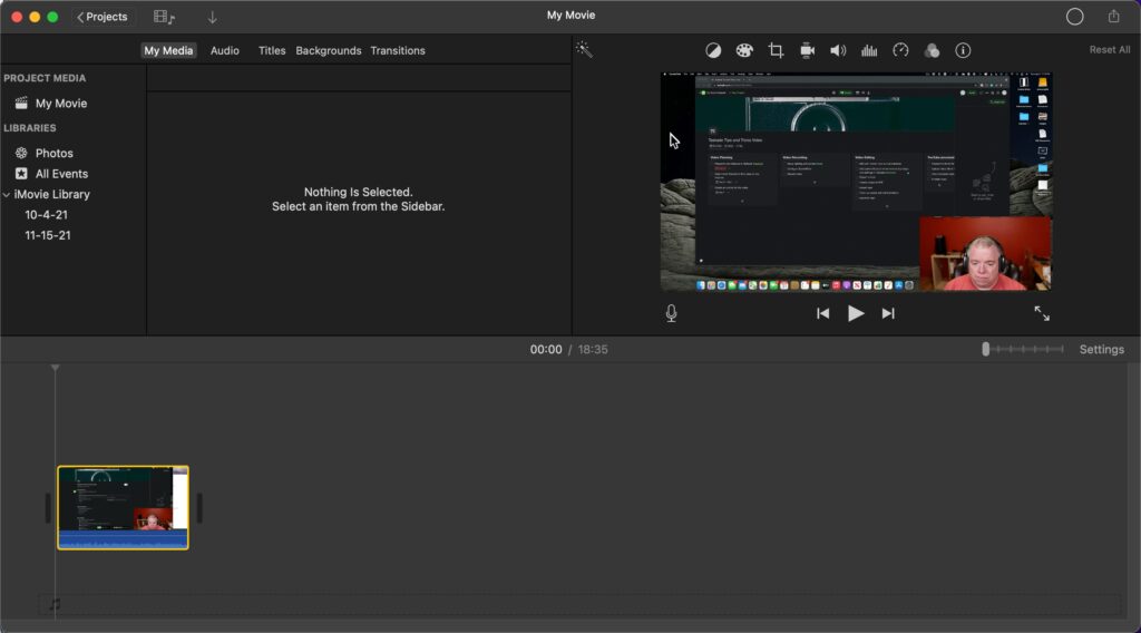 iMovie for MacOS